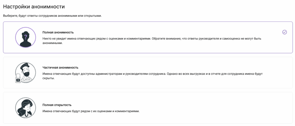 Анонимность — важнейший фактор успешного проведения оценки 360 градусов